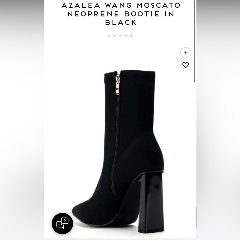Azalea Wang Moscato Neoprene Bootie in Black (NWOB)